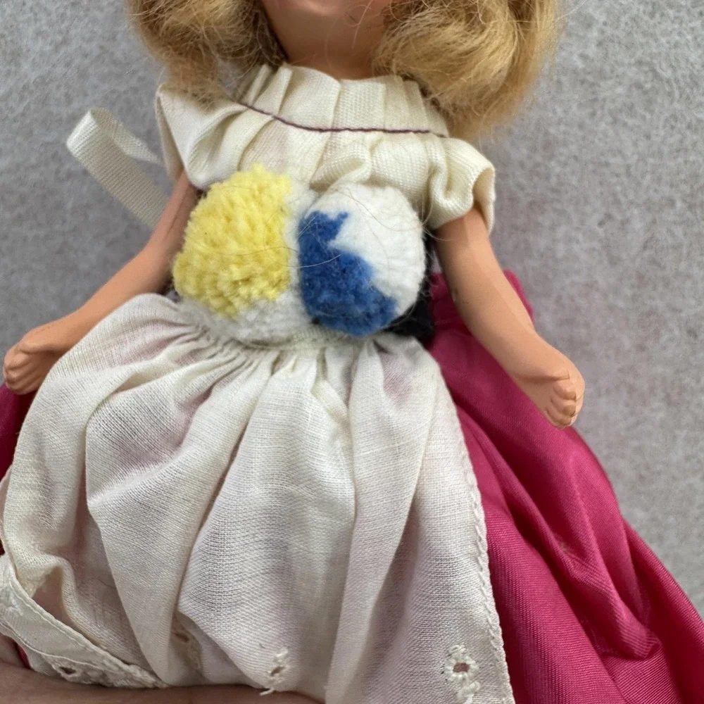 K & H Kerr‎ & Hinz Bisque Dolls 7in Blonde Fashion Doll Blue Eyes